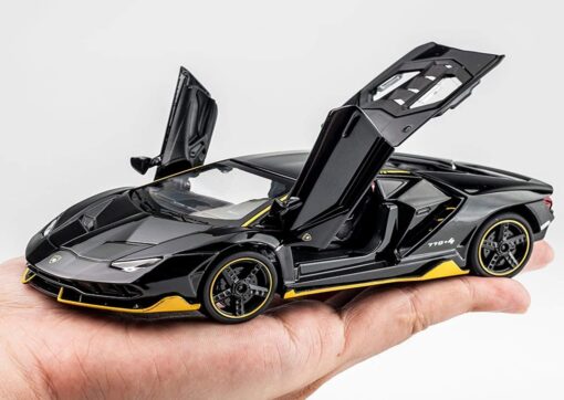 Diecast Metal Pullback Lamborghini Toy Car for Kids with Openable Doors & Light, Music, Toys for Boys & Kids (1:24 X7 Red) - Image 6