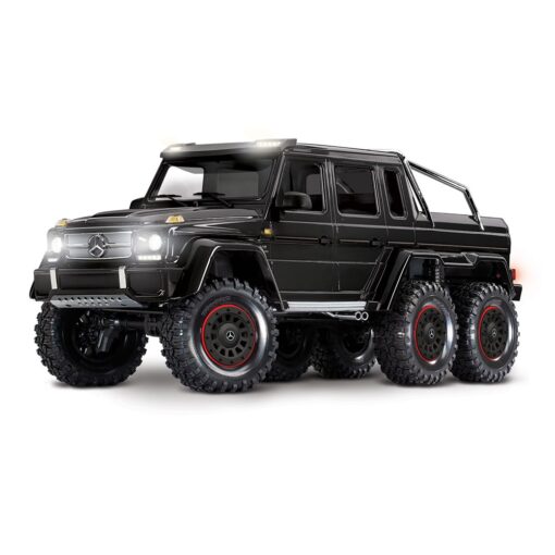 Mini Toy Car for Kids - Diecast Exclusive Metal Pull Back Car Scale Model with Sound & Light, Mini Auto Toys for Kids (1:24 AMG 6x6 - Black)