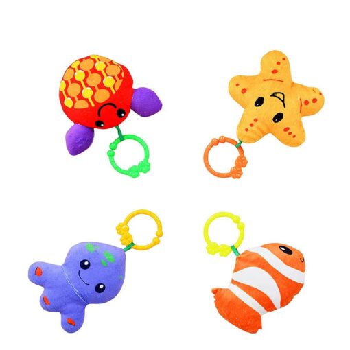 Turtle Baby Gym with Hanging Rattles and Teether - Multicolor (60 x 45 x 8 cm) - Image 2