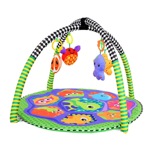 Turtle Baby Gym with Hanging Rattles and Teether - Multicolor (60 x 45 x 8 cm) - Image 4