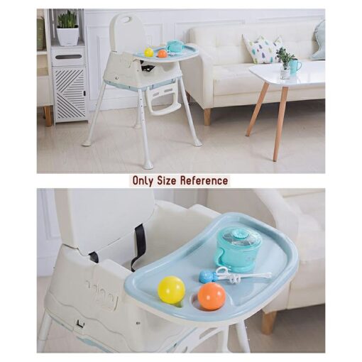 StarAndDaisy Comfort 3 in 1 Multifunctional Baby High chair/Booster chair/Feeding chair with detachable tray for kids (Blue) - Image 4