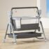 StarAndDaisy Automatic Baby Crib Cradle Swing with Remote Control, Bluetooth and Music (Midnight Grey - EC4 Upgraded)