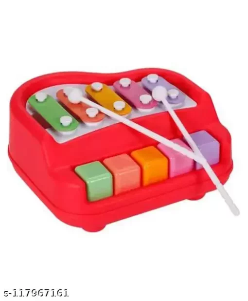 Fun Dream 2 in 1 Baby Piano Xylophone Toy for Toddlers 1-3 Years Old, 5 Multicolored Key Keyboard Xylophone Piano, Preschool Educational Musical Learning Instruments Toy for Baby Kids Girls Boys | XYLOPHONE | HK 1503 - Image 3