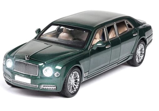 XLG 1:24 Diecast Metal Model Cars Light Pullback Scale Model Cars (Bentley Mulsanne Extended | M929F-1) - Image 5