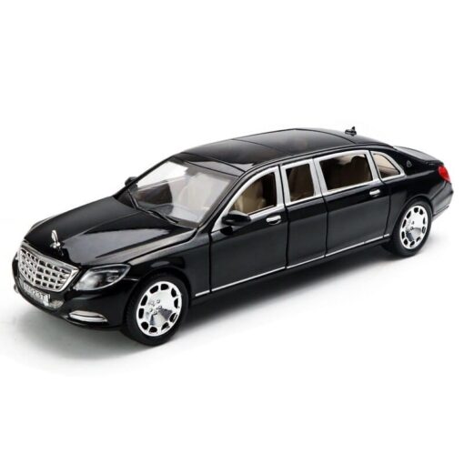XLG 1:24 Diecast Metal Model Cars Light Pullback Scale Model Cars (Mercedes Maybach S650 | M923T-1)