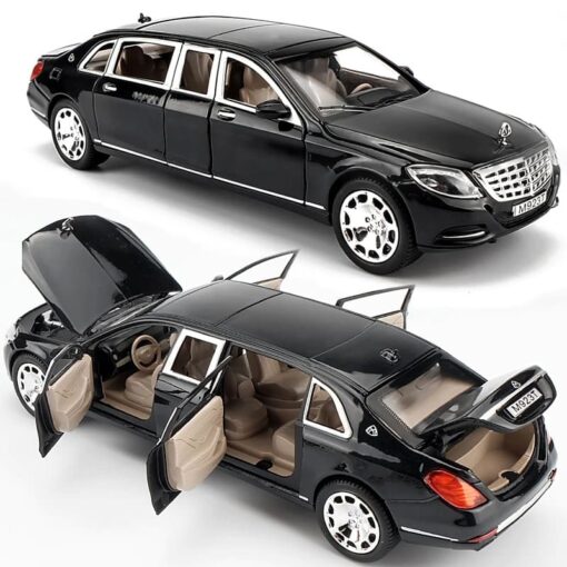 XLG 1:24 Diecast Metal Model Cars Light Pullback Scale Model Cars (Mercedes Maybach S650 | M923T-1) - Image 8