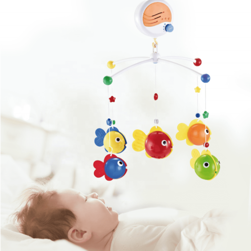 Musical Bed Bell Rattles Baby Crib Mobile with Hanging Rotating Educational Toys Music Box Carousel 3 Timer (30 songs) - Image 2