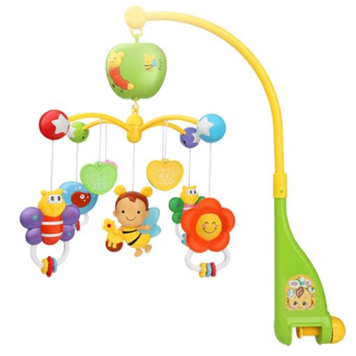 Musical Bed Bell Rattles Baby Crib Mobile with Hanging Rotating Educational Toys Music Box Carousel 3 Timer - Image 15