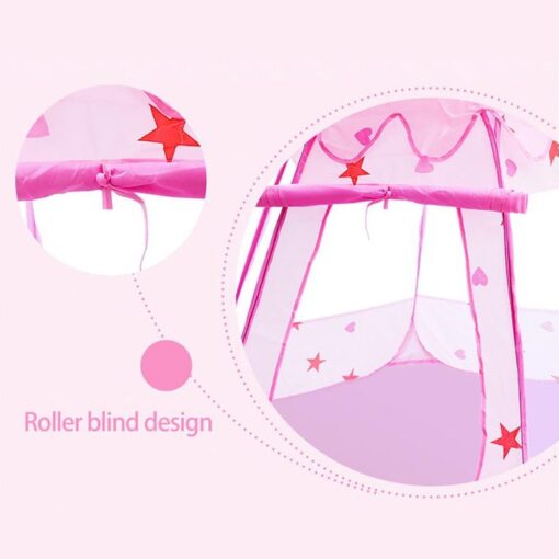 Pink Star Pop-Up Tent  (Absorted Colour And Prints) - Image 4