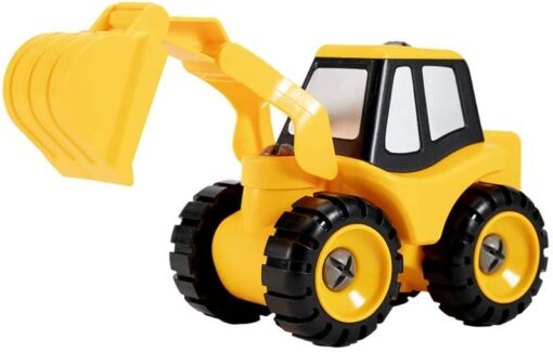 Take Apart Construction Vehicles 2 in 1 - STEM Building Set with 6 Detachable Interchangeable Attachments Engineering Assemble Toy Set for Kids Assembly Learning Play Kit - Image 5