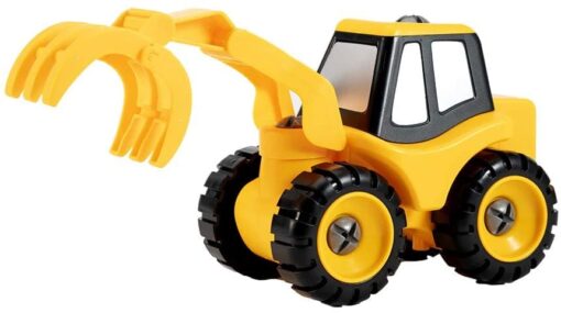 Take Apart Construction Vehicles 2 in 1 - STEM Building Set with 6 Detachable Interchangeable Attachments Engineering Assemble Toy Set for Kids Assembly Learning Play Kit - Image 8