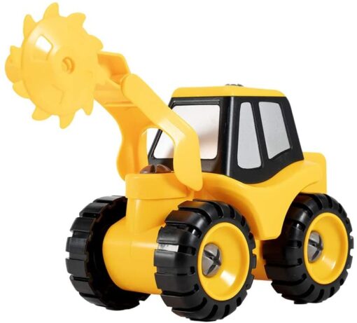Take Apart Construction Vehicles 2 in 1 - STEM Building Set with 6 Detachable Interchangeable Attachments Engineering Assemble Toy Set for Kids Assembly Learning Play Kit - Image 9