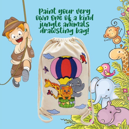 Kalakaram Paint Your Own Drawstring Bag - Image 3