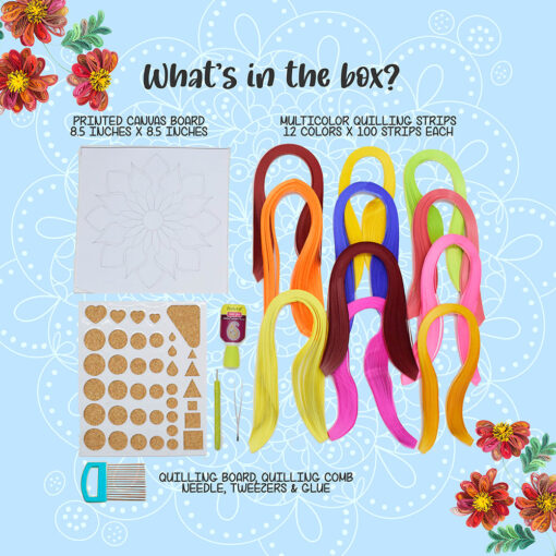 Kalakaram Quilling Mandala Kit - Image 2