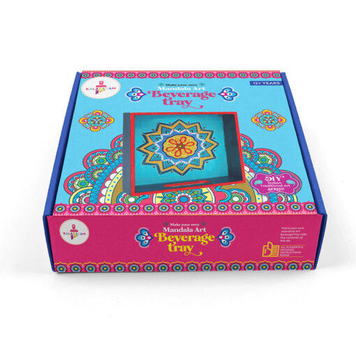 Kalakaram Mandala Art Beverage Tray DIY Activity Box