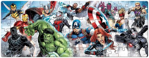 Frank Marvel Avengers 90 Piece Panorama Jigsaw Puzzle - Image 2