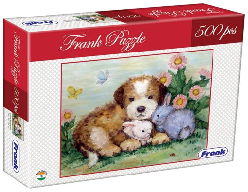 Frank Puppy and Rabbits Puzzle 500 Pcs 33923 - Image 3