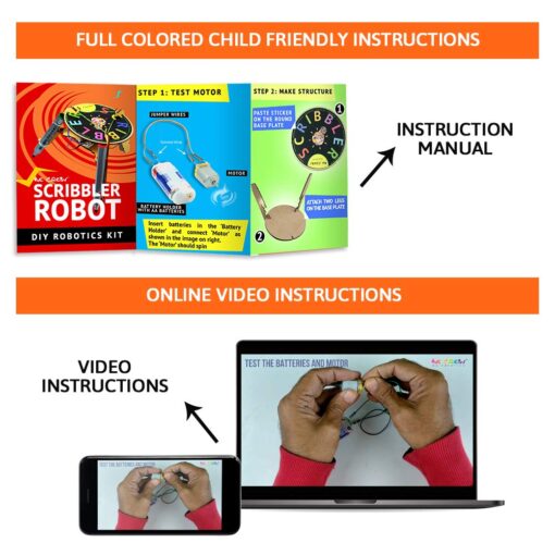 Be Cre8v Scribbler Robot DIY Kit - Image 3