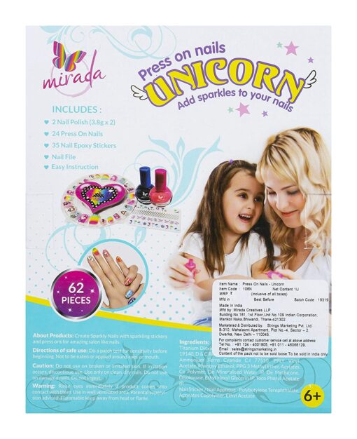 Mirada Press On Nails Unicorn - Image 4