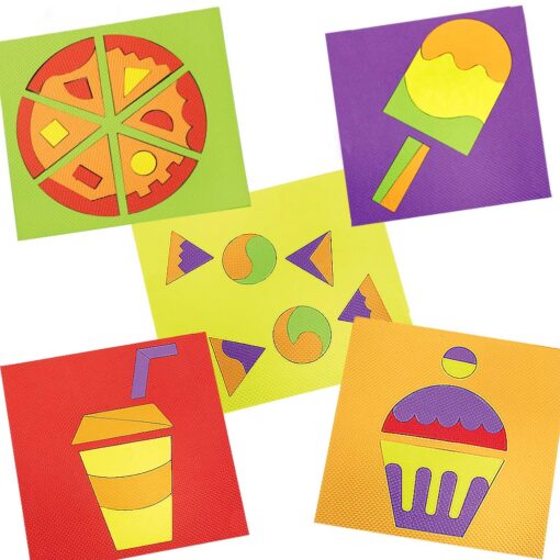 Make With Shapes 5 Food Puzzles - Image 2