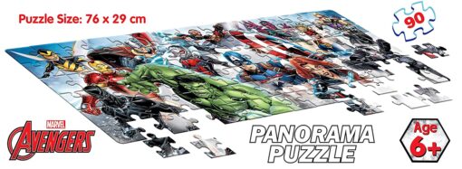 Frank Marvel Avengers 90 Piece Panorama Jigsaw Puzzle - Image 4