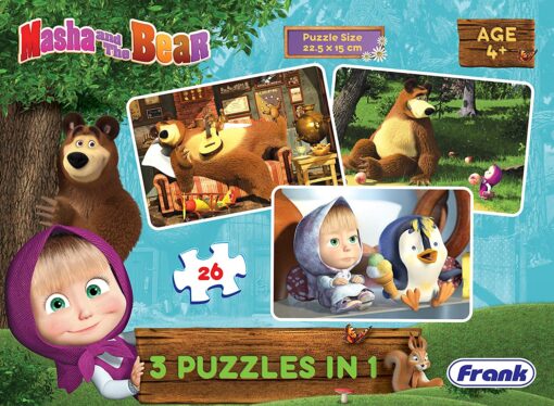 Frank Masha and the Bear 3 in 1 Puzzle