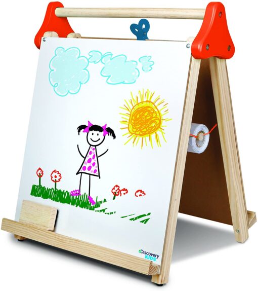 Discovery Kids Wooden 3 in 1 Tabletop Easel - Image 2