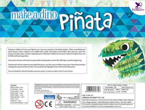 Toykraftt Make A Dino Pinata - Image 4