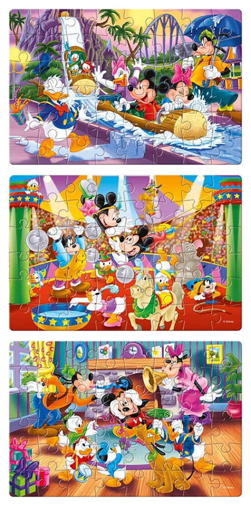 Frank Mickey Mouse 3 in 1 Puzzle (48pcs) - Image 2