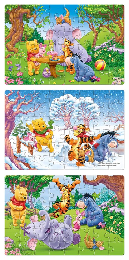 Frank Winnie the Pooh 3 in 1 Puzzle (48pcs) - Image 2
