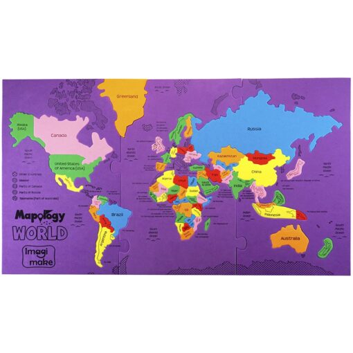 Imagimake Mapology World Educational Puzzle Game - Image 3