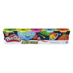 Playdoh 5 Tubs Neon colors pack Neon Playdough - StarAndDaisy