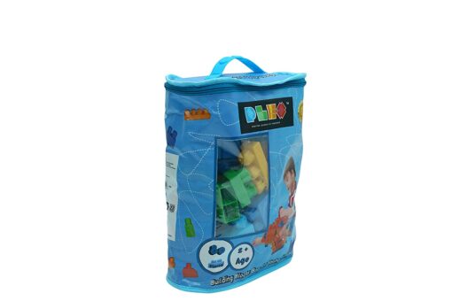 Plex 80 Pcs Building Blocks Bag Pack - Blue - Image 2