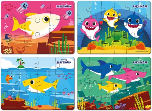 Frank Pinkfong Baby Shark 4 in 1 Puzzle - Image 2
