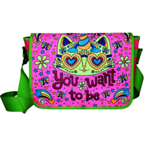 Mirada Color Your Own Caticorn Shoulder Bag