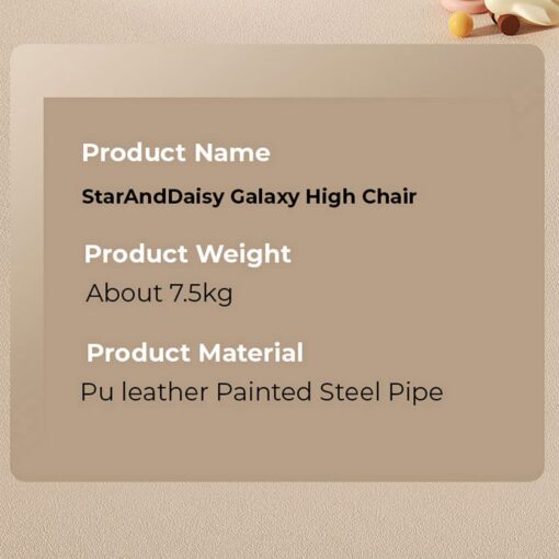 [Refurbished] StarAndDaisy Galaxy Star Baby High Chair | Foldable Feeding Chair | Strong Dining Chair for baby with height adjustment | For 6 months to 4 years old (Orange | With Storage Basket) - Image 10