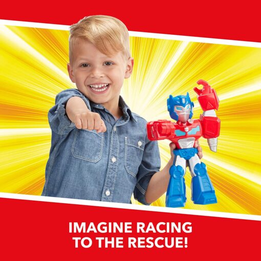 Mega Mighties Optimus Prime -  Action Figure, Toys for Kids Age 3 and Up - Image 6