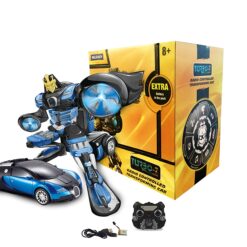 Remote controlled Transformer car - Changing Robot Car Blue