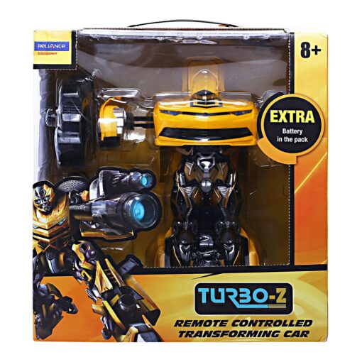 Changing Robot Car yellow - Remote controlled Transformer car