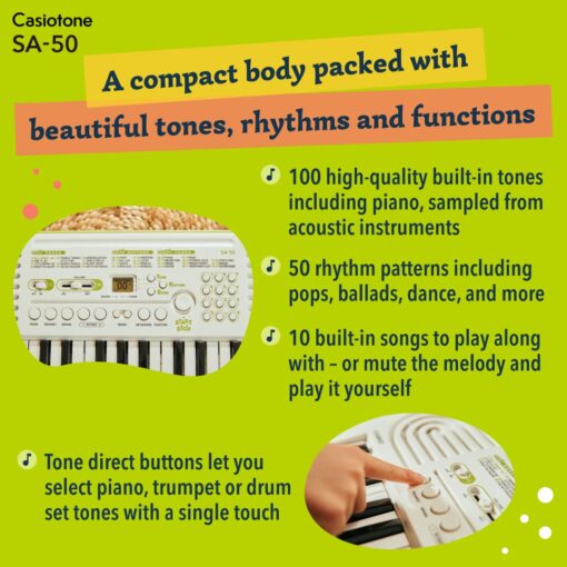 Casiotone Mini Keyboard SA-50 - Image 6