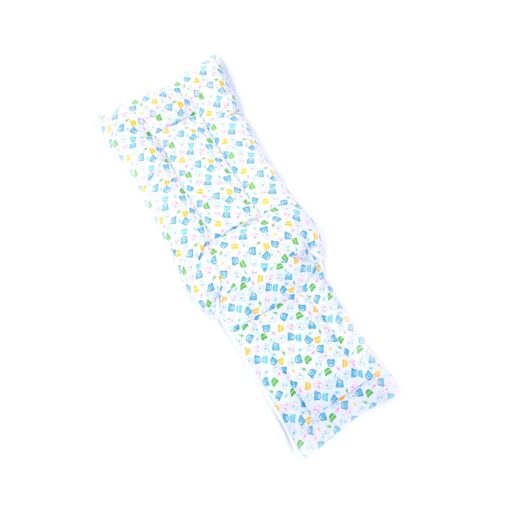 StarAndDaisy Sleeping bag/ mattress for babies/toddlers, wooden crib mattress, with soft cushion, full cover design, inbuilt pillow, and soft blanketmattress (Blue) - Image 3