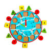 Time and 3D Shape Puzzle - Wooden 3D Shape Sorting Blocks