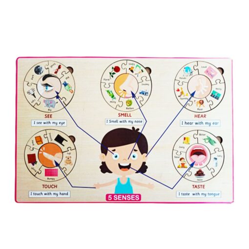 Five Senses Learning Puzzle – 12*18 inch