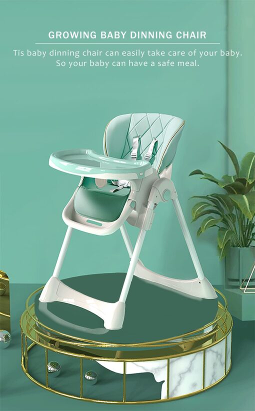 StarAndDaisy Let's Eat Multifunction Baby High Chair, Foldable Feeding Chair, Strong Dining Chair For Baby With Height Adjustment For 6 months to 4 years old (Pink) - Image 6