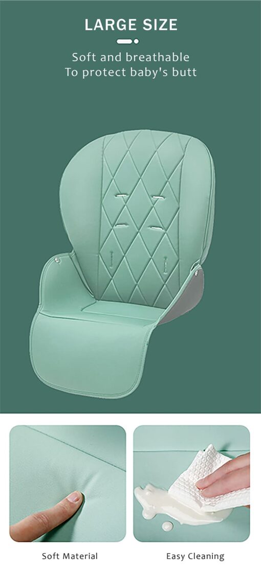 StarAndDaisy Let's Eat Multifunction Baby High Chair, Foldable Feeding Chair, Strong Dining Chair For Baby With Height Adjustment For 6 months to 4 years old (Pink) - Image 10