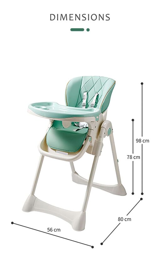 StarAndDaisy Let's Eat Multifunction Baby High Chair, Foldable Feeding Chair, Strong Dining Chair For Baby With Height Adjustment For 6 months to 4 years old (Pink) - Image 22