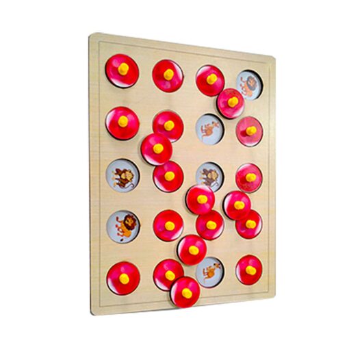 Clapjoy Wooden Memory Game for Kids - Memory Match Funny Block Board Game, Parent-Child Interaction Toy, Educational Intelligent Memory Booster Games Logic Brainteaser Toys for Boys and Girls Age 3+ - Image 2