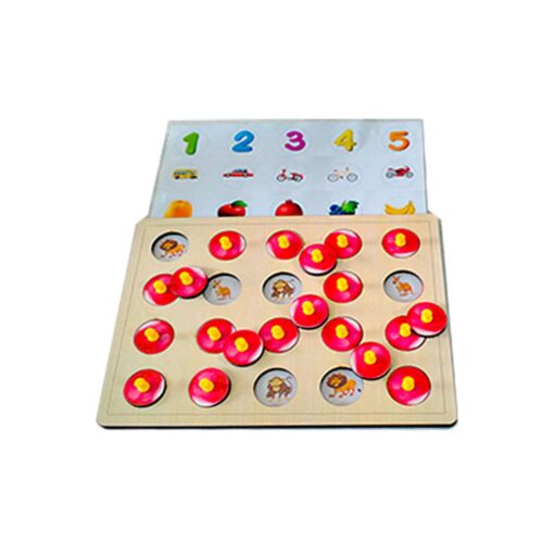 Clapjoy Wooden Memory Game for Kids - Memory Match Funny Block Board Game, Parent-Child Interaction Toy, Educational Intelligent Memory Booster Games Logic Brainteaser Toys for Boys and Girls Age 3+ - Image 10