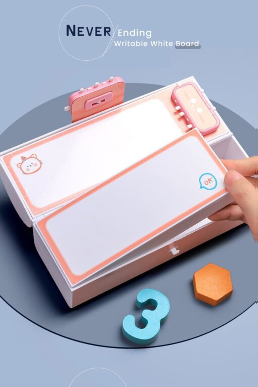 Kids Pencil Box Stationary Set with Different compartments for Storage of Kids Essentials (Treasure Box Blue) - Image 9