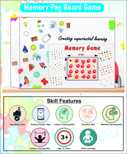 Clapjoy Wooden Memory Game for Kids - Memory Match Funny Block Board Game, Parent-Child Interaction Toy, Educational Intelligent Memory Booster Games Logic Brainteaser Toys for Boys and Girls Age 3+ - Image 9